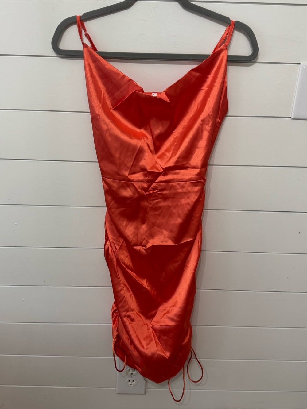 Shein mini dress with ruched drawstring sides